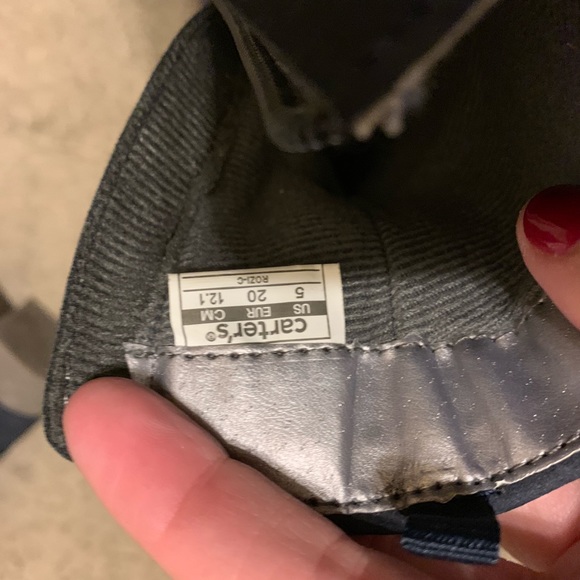 Baby girls Carter boots size 5 dark blue worn once - Picture 5 of 6